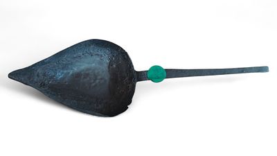 Antike Wasser Sch&ouml;pfkelle Schiffskelle 18. Jh., handgeschmiedet