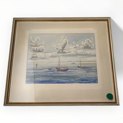 Unbek. K&uuml;nstler D&uuml;hne. Unbek. K&uuml;nstler Bild D&uuml;hne gerahmt 
Interne Nr. A0301358502