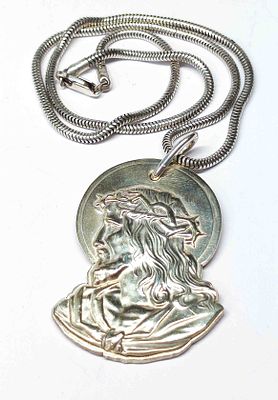 Gro&szlig;er antiker 835 Silber Anh&auml;nger russisch. Gro&szlig;er antiker Silber Anh&auml;nger russisch an Silber 