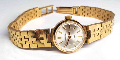 UDSSR Chaika Armbanduhr 17 Rubis, gepflegtes, funktionst&uuml;chtiges Sammlerst&uuml;ck 
Interne Nr. 