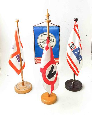 Lot Tischfahnen mit dabei Fa. Plump, Fa. Bremer Lagerhausgesellschaft, Freagtte Bremen, Bremer 