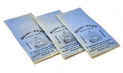 Lot antike Weser Shag Tabakt&uuml;ten, C. Schwartung &amp; Sohn, Bremen Warfleth, orig. 