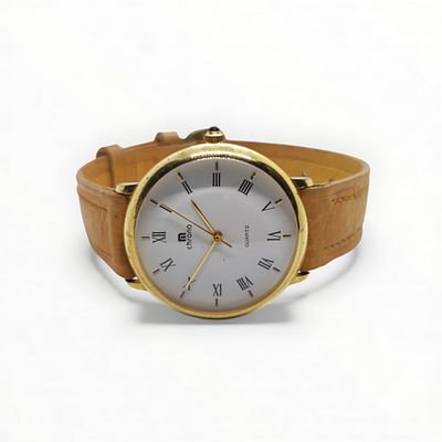 Neuwertige Chrono DAU. Vintage Chrono Quartz Uhr, Revision neu, &Oslash; Geh&auml;use ohne Krone ca. 32mm 