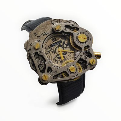Time Age Wrist Gear by Pino Herrenuhr . Time Age Wrist Gear by Pino Herrenuhr, Quarz, silbernes 