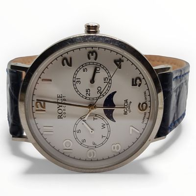 Royce Concept Boccia Titanium Armbanduhr, Herrenarmbanduhr, Mondphase, Datums- und Tagesanzeige 