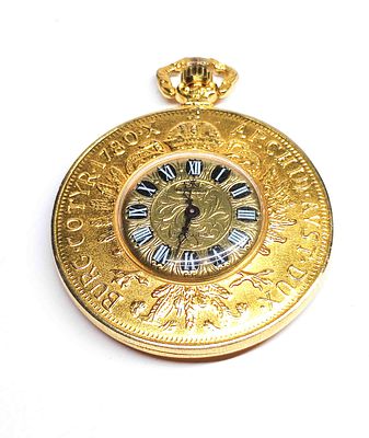 Meister Anker Taschenuhr. Vergoldetet Meister Anker Taschenuhr, 17 Rubis, Handaufzug, l&auml;uft 