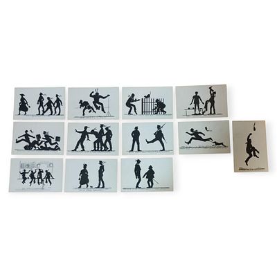 Lot plattdeutsche Maritim Humor Postkarten
. Satz seltene, maritime Scherenschnitt Humor 