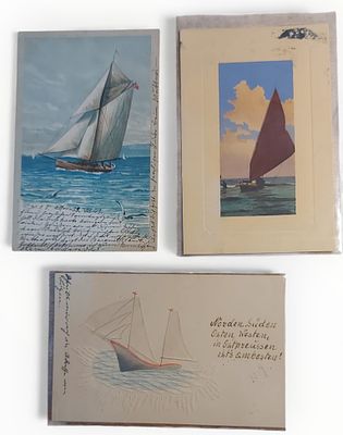 Lot antike Schiffs Postkarten
. Lot antike Schiffs Postkarten, versch. Segelschiffe aus der Zeit 