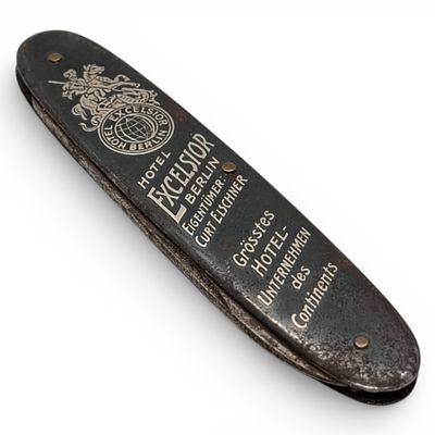 Excelsior Taschenmesser . Antikes Hotel Excelsior Taschenmesser, seltenes Sammlerst&uuml;ck 
Interne 