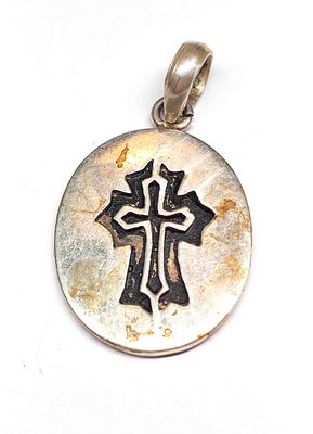 925 Silber Kreuz Anh&auml;nger Ma&szlig;e ca. 21 x 26mm, Gewicht ca. 6,7g 
Interne Nummer A0323600069