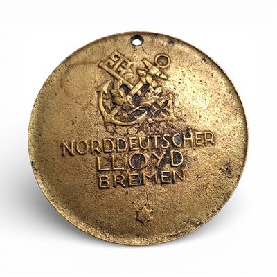 Medaille Norddeutscher Lloyd 1928, Ost-West-Ozeanflug der Bremen gewidmet von Norddeutscher 