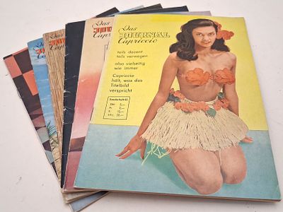 Lot Journal Capriccio . Lot 6 Stk. Sonderhefte "Das Journal Capriccio" Erotik-Zeitschriften 