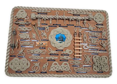 XXL Knotenbrett. Handgefertigtes XXL Knotenbrett, ehem. Pr&uuml;fungsarbeit, 78 x 55 x 3,5cm, mind. 