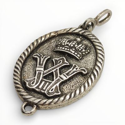 Dtsch. Reich 1871 - 1918 800 Silber Lotsenabzeichen Helgoland. Deutsches Reich 1871 - 1918 800 