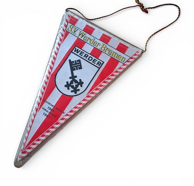 SV Werder Bremen Wimpel Banner 1965. SV Werder Bremen Wimpel Banner Deutscher Pokalmeister 1965 