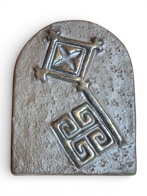 Bremer Schl&uuml;ssel Wandkachel. Handgefertigte Bremer Schl&uuml;ssel Wandkachel Ma&szlig;e ca. 15x 11 x 2cm 