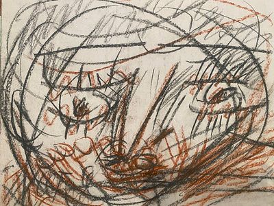 Владимир Яковлев "Портрет". 1990 г. Бумага, пастель. 30х41 см. Экспертиза по запросу Яковлев 