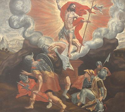 European School, 17th/18th century, 'The Resurrection of Christ' after an etching by Cornelis 