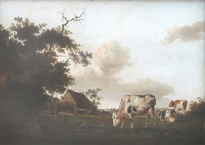 Joseph August Knip (1777-1847), 'Resting cows in the meadow' Signed ‘J.A. Knip’ and dated 