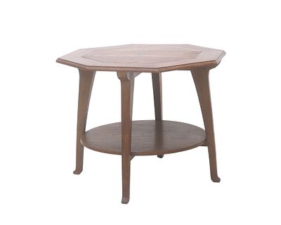 Jacob Pieter van den Bosch (1868-1948) An oak coffee table with an octagonal and round top, the 