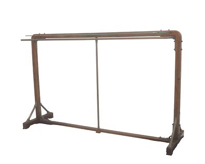Nieuwe Kunst A large oak coat rack with brass fittings and a glass top (renewed), circa 1900. 