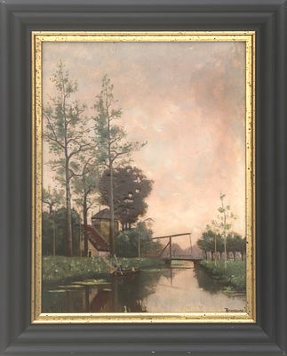 N.V. Haagsche Plateelfabriek Rozenburg, Den Haag A polychrome earthenware decorative tile 