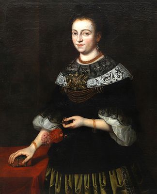 Benjamin von Block (1631-1690) attributed to, Portrait of Sibylla Catharina Agricola-See 