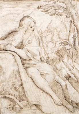 European school (17th century) copy after Annibale Carracci (1560-1609), The penitent Mary 