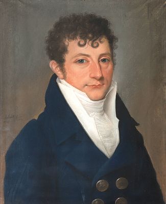 Antoine Joseph Helant (c.1752-c.1837) Portrait of a distinguished gentleman, signed 'A. Helant' 