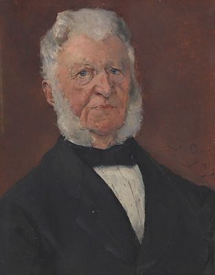 David Oyens (1842-1902), 'Portrait of Alexander Vo&ucirc;te-Waller (1808-1885)' Signed 'David Oyens' 