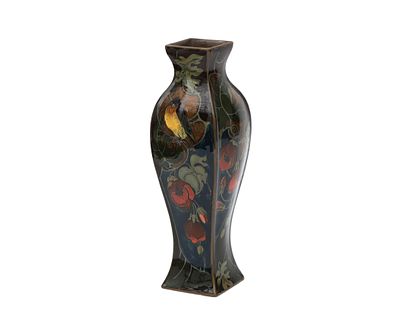 N.V. Haagsche Plateelfabriek Rozenburg, The Hague A polychrome painted baluster-shaped vase 