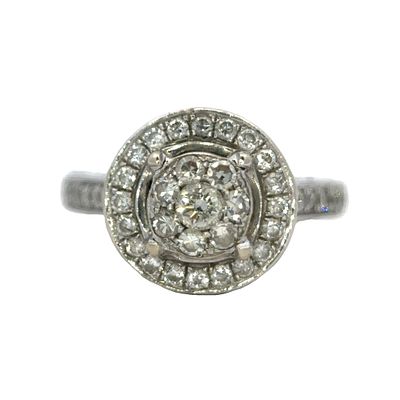 5.41 Carat Diamond Ring in 14K White Gold. Metal type: 14k white gold, Gemstone: 5.41ctw diamond