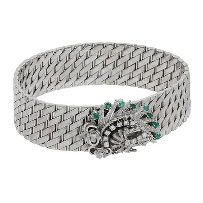 Elegant Vintage Gold and Gemstone Bracelet. Title/Medium: Elegant Vintage Gold and Gemstone 