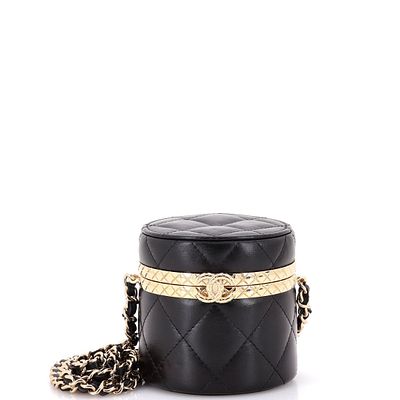 Chanel Round Lock Frame Vanity Case. Title/Medium: Chanel Round Lock Frame Vanity Case 