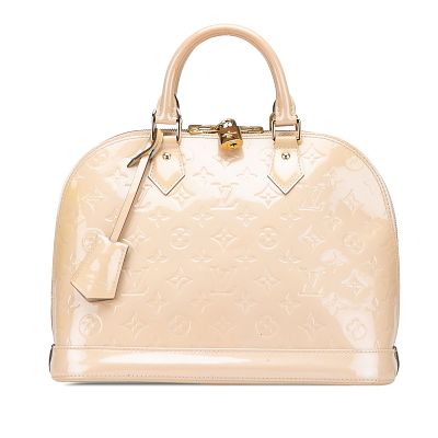 Louis Vuitton Monogram Vernis Alma PM Bag. Title: Louis Vuitton Monogram Vernis Alma PM 