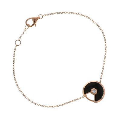 Cartier Amulette XS Onyx & Diamond Bracelet. Title/Medium: Cartier Amulette XS Onyx & Diamond 