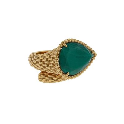 Boucheron Serpent Boheme Malachite Ring. Title: Boucheron Serpent Boheme Malachite Ring 