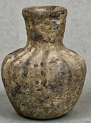 Islamic Mould-Blown Glass Bottle - Antique Rare. Title/Medium: Islamic Mould-Blown Glass 