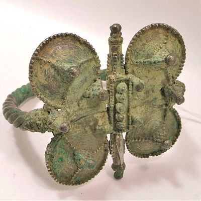 Antique Saljuk Turkish Silver Bracelet. Title/Medium: Antique Saljuk Turkish Silver Bracelet 