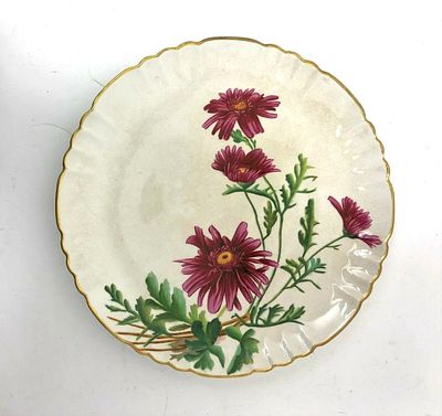 Minton Caldwell 19th Century Hand Painted Plate. Title/Medium: Minton Caldwell and Co Hand 