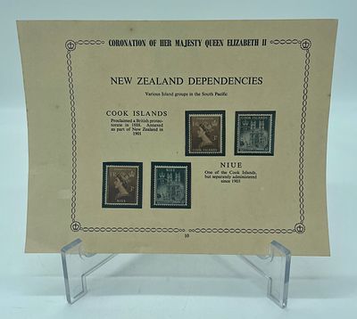 Sheet with Four Commemorative Stamps
. Coronations of Her Majesty Queen Elazabeth II, June 2 