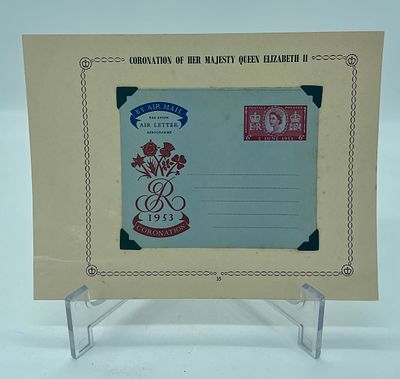 Air Letter Sheet with Commemorative Stamp
. Coronations of Her Majesty Queen Elazabeth II, of 