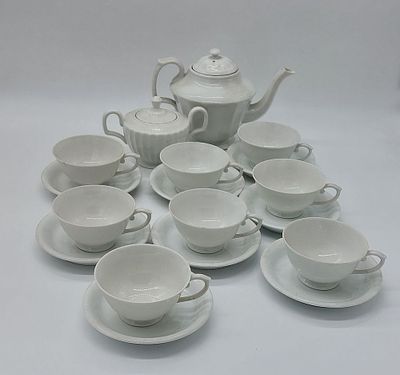 Part of Porcelain Tea Service
. Portuguese from Fabrica da Vista Alegre, marked on the base 