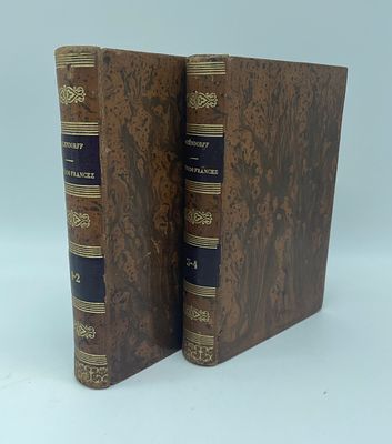 "Novo Methodo para aprender o Frances" by Domingos de Azevedo. Two hardback books of ‘Novo 