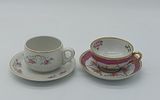 Two Portuguese Porcelain Cups
. Molded and embossed, marked on the base, Candal and Artibus Image - 1