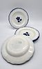 Six Soup Plates in French Porcelain
. Molded and embossed, marked on the base, Salins France Image - 3