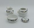 Three Pieces in Portuguese Porcelain
. Molded and relief from the Vista Alegre factory, marked Image - 1
