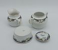 Three Pieces in Portuguese Porcelain
. Molded and relief from the Vista Alegre factory, marked Image - 2