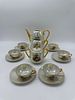 Coffee Service in Portuguese Porcelain
. Molded and relief, marked on the base, Viana, teapot Image - 1
