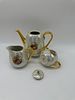 Coffee Service in Portuguese Porcelain
. Molded and relief, marked on the base, Viana, teapot Image - 4